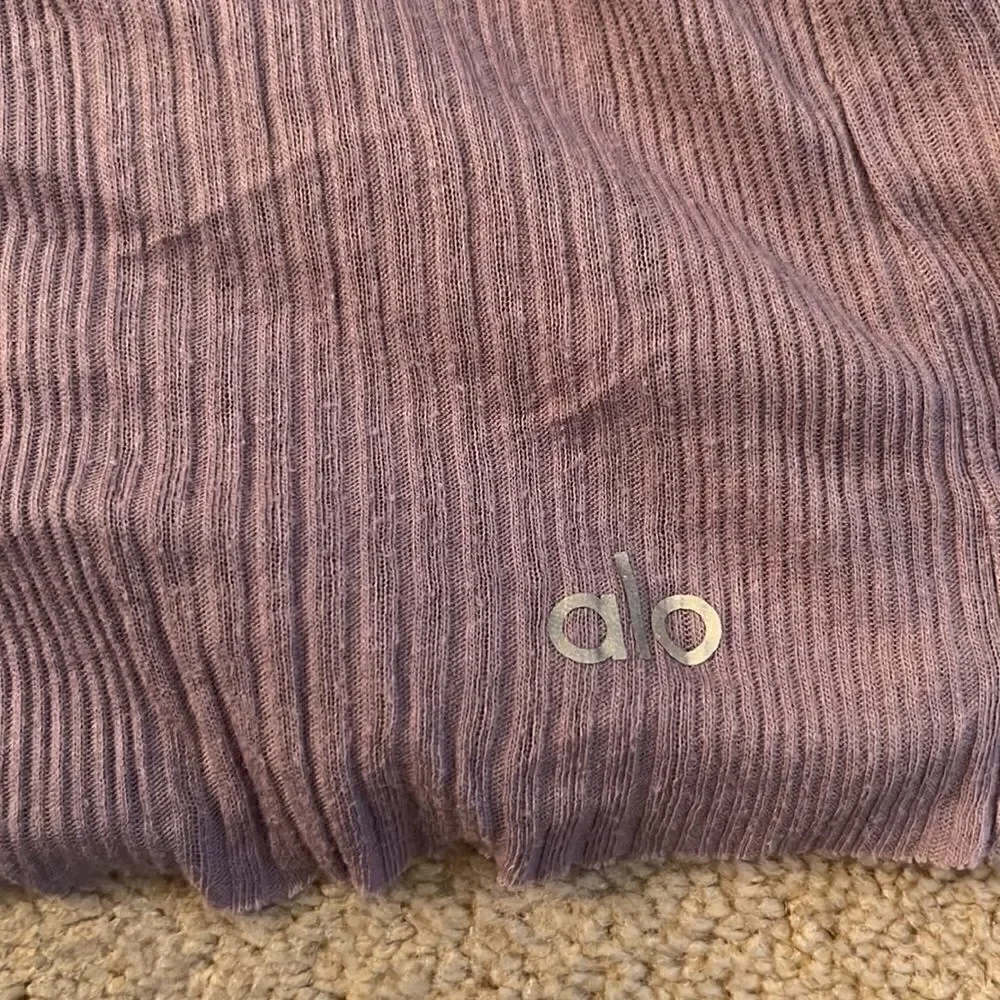 Alo Purple Tank Medium cropped. New
